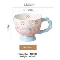 Tasse en céramique pour le bureau, tasse à eau mignonne et créative pour le petit-déjeuner, lait et flocons d'avoine, pour femmes, usage quotidien domestique, en stock