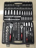 GTYPRO 172 pièces – Kit d'outils de mécanique automobile en acier CR-V avec clés à douille, cliquet manuel et clés mixtes – Boîte de 216 pièces