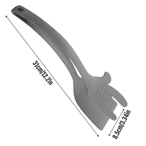 Spatule de cuisson 2-en-1 en gros avec poignée en silicone, résistante à la chaleur et antiadhésive, pour la cuisson domestique et la protection des doigts - Product Image 6