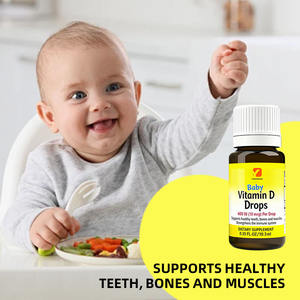 Gotas de vitamina <span class=keywords><strong>D</strong></span> para bebés personalizadas de fábrica OEM/ODM 400 <span class=keywords><strong>IU</strong></span> (10 Mcg) por gota Gotas de vitamina <span class=keywords><strong>D</strong></span> líquida para bebés y niños pequeños - Product Image 2