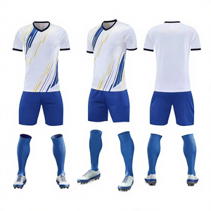 Camiseta de Fútbol para Hombre al por Mayor, Duradera, 100g Poliéster, Diseño Personalizado para Club, para Entrenamiento, Cuello en V, <span class=keywords><strong>Manga</strong></span> Corta, Secado Rápido, Todas las Temporadas - Product Image 4