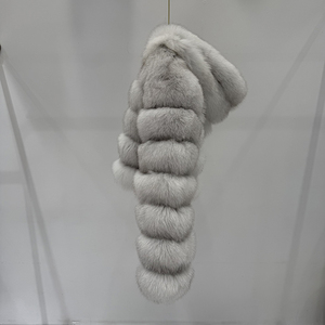 Vêtements d'extérieur pour femmes à la mode vente en gros de veste de fourrure véritable à poils courts respirants renard - Product Image 4