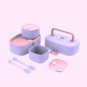 Lonchera Escolar Bento para Niños y Adultos, de Gran Capacidad, Linda, Libre de BPA, Apta para Microondas, con Divisores - Product Image 2