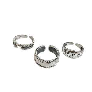 925 Sterling Silver Flower <b>Open</b> <b>Ring</b> For Women Minimalist Design Everyday Wear - Product Image 5