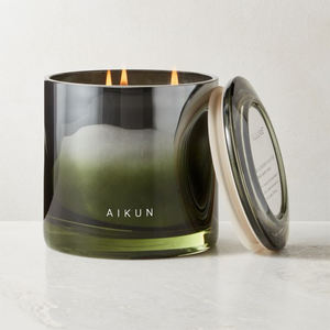AIKUN Premium Glass Jar Long Lasting <b>Candle</b> <b>Essential</b> <b>Oil</b> Aromatherapy <b>Candle</b> for Office Spa Living Room Wedding - Product Image 4