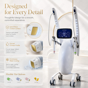 Máquina de Belleza RF Monopolar con Enfriamiento por Agua, 6.78MHz, Doble Manija Vertical, para Lifting Facial y Corporal, Equipo de Salón - Product Image 3