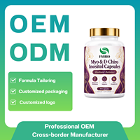 Capsule Premium Myo & D-Chiro Inositol Mélange 40:1 avec CoQ10 et Folate Fournisseur OEM de Capsules Myo & D-Chiro Inositol