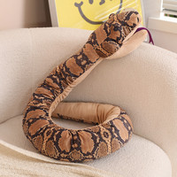 CHIQUE Simulé drôle python marionnette peluche python doré oreiller effrayant drôle farce gants