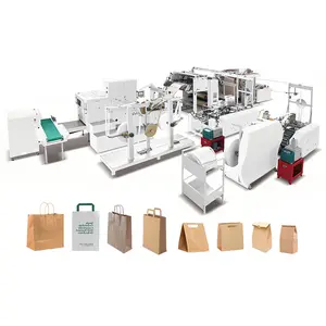 Commercial paper bag bottom gluing machine industrial machine for making kraft paper bag