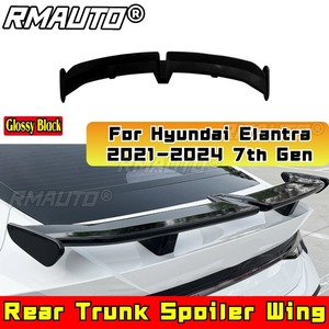 Rear <b>Trunk</b> Spoiler Wing Rear Roof Spoiler Body Kit Compatible With Hyundai Elantra 2021-2024 7th Gen PRO Style Car Accessories - Product Image 2
