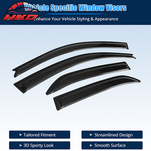 Viseras Acrílicas para Ventanas de Mitsubishi Lancer 02-07, 4 Piezas, Protección Contra Sol y Lluvia - Product Image 3