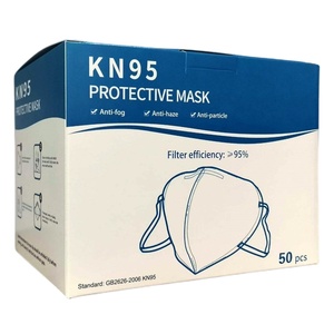 SUNSHINE KN95 <span class=keywords><strong>FFP2</strong></span> <span class=keywords><strong>Mascarilla</strong></span> Quirúrgica Caja de Embalaje de Papel 3 Capas Uso Civil Médico Personalizado Color Impreso 50 PCS Tarjeta Caja de Papel - Product Image 1
