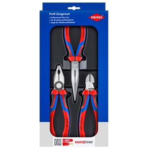 Juego de alicates profesionales Knipex de 3 piezas, de acero Vanadis Super, fabricado en Alemania - Product Image 1
