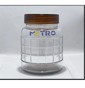 Pot en verre à visser Chatai de 500 ml de qualité supérieure, couvercle hermétique de qualité alimentaire, récipient de stockage pour miel, confiture, épices, pour la maison et la cuisine - Product Image 1