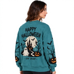 <b>Halloween</b> <b>Sweatshirt</b> Vintage Pumpkin Graphic Oversized Crew Neck Long Sleeve Pullover Gothic Unisex Autumn Winter Streetwear - Product Image 6