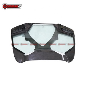 Cubierta Trasera de Fibra de Carbono Seca, Estilo Cap, Transparente, para el Motor del Ferrari 488 Spider - Product Image 4