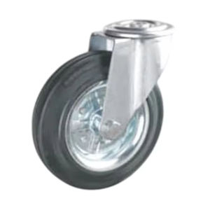 Rueda Giratoria de Alta Calidad, Duradera, de Goma y Acero, con Freno, Suministro Directo de Fábrica, Industrial, en Venta - Product Image 2