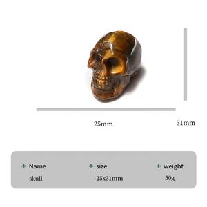 Großhandel Natürliche Quarz-Kristallschädel Heilende Energie Schutz <span class=keywords><strong>Chakra</strong></span>-Ausgleich Heim- und Bürodekoration <span class=keywords><strong>Meditation</strong></span> Spirituelles Geschenk - Product Image 2