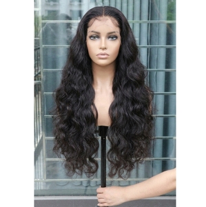 Wholesale Hair Vendor High Quality <b>Long</b> Wavy Human Hair <b>Wig</b> Virgin Hair Full Density Natural Looking Soft Wave <b>Wig</b> - Product Image 2