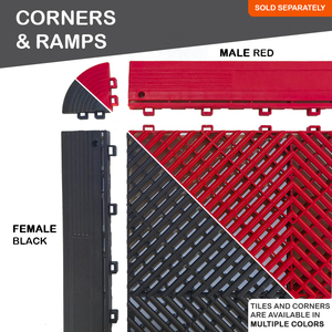 Cứng nhắc mô-đun đầy màu sắc lồng vào nhau gạch lát sàn nhà để xe Nhựa công nghiệp thảm sàn cho xe chi tiết cửa hàng hội thảo - Product Image 6