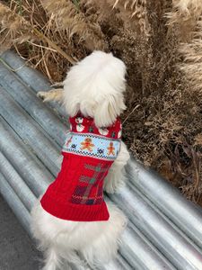 Novo Suéter de Natal para Pets - Roupa de Cão com Tema de Boneco de Neve e Biscoito de Gengibre, Roupas Quentes de Inverno para Gatos e Cães Pequenos - Product Image 3