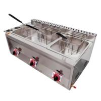 Nouvelle friteuse à gaz industrielle de comptoir pour usage commercial, friteuse à beignets/frites/gâteaux