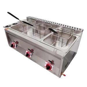Nouvelle friteuse à gaz industrielle de comptoir pour usage commercial, friteuse à beignets/frites/gâteaux - Product Image 6