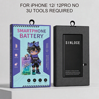 Batterie de téléphone portable en gros/en vrac, batterie haute capacité pour iPhone 12/12 Pro, sans carte BMS, sans message d'avertissement