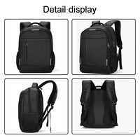 Sac à dos pour ordinateur portable imperméable pour l'école et les affaires, bretelles réglables, plusieurs compartiments, design unisexe, logo personnalisé, livraison rapide