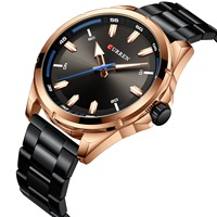 Montre à quartz pour homme CURREN 8320, aiguilles lumineuses, bracelet en acier inoxydable de luxe, étanche 3ATM, haute qualité, tendance.