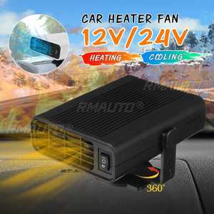 <b>Portable</b> 800W 12/24V Auto Car <b>Heater</b> Defroster Demister <b>Electric</b> <b>Heater</b> Windshield 360 Degree Rotation ABS Heating Cooling Fan - Product Image 1
