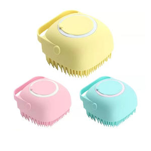 Cepillo de Baño Exfoliante de Silicona Suave, Cepillo de Limpieza para Bebés con Dispensador de Jabón - Product Image 1