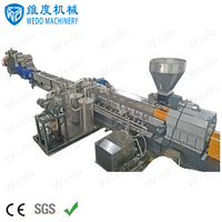Wedo Extrudeuse de recyclage de granulés de flocons de PET, machine de recyclage de granulation de déchets PET