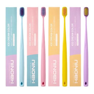 Haoniu Ice Cream Color <b>Toothbrush</b> Soft Bristles Adult Manual Travel <b>Toothbrush</b> - Product Image 5