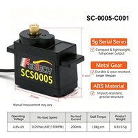 Micro-moteur servo DC SCS0005-C001 6V 1,8 kg.cm à engrenages métalliques, bus série TTL pour articulation de robot RC, kit DIY et kit éducatif STEM