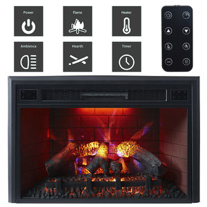 Cheminée électrique moderne en métal avec effet <span class=keywords><strong>de</strong></span> flamme 3D LED <span class=keywords><strong>de</strong></span> haute qualité, 35 pouces, avec télécommande pour une utilisation en intérieur - Product Image 5