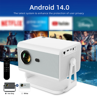 Projecteur intelligent LCD LED Topleo 1080P A350-Pro avec mise au point automatique, correction automatique de la distorsion 6D, Android 14, WiFi 6, BT 5.4, projecteur de cinéma maison