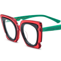 Nouveau Acétate Multicolore Optique Cadre Marque Designer Transparent Lunettes Cadre Myopie Optique Prescription Lunettes