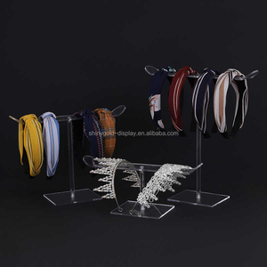 Présentoir à bijoux en acrylique personnalisé, bandeau pour cheveux, étagère, pince à griffes, organisateur, bandeau en T en acrylique, présentoir à bijoux - Product Image 5