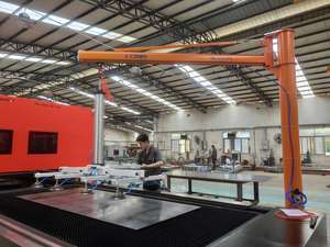 1 tấn cần cẩu xe tải tự động hóa cánh tay robot giá tấm kim loại nâng lên cho máy cắt laser nâng cần cẩu điện di động - Product Image 2