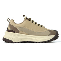 Chaussures décontractées pour hommes à marque privée OEM ODM avec logo personnalisé, semelle EVA, en maille et cuir synthétique, baskets d'extérieur à plateforme épaisse