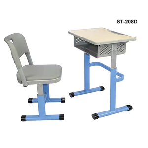 Customized SONGYE Metal Modern Height <b>Adjustable</b> School <b>Table</b> and Chair Sets With 1 Year Warranty for Commercial Use ST-208E Adj - Product Image 1