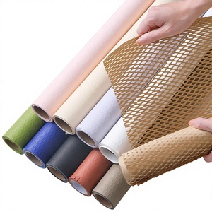 1 Rouleau de Papier d'Emballage pour Fleurs Écologique en Nid d'Abeille, Imperméable, avec Rembourrage et Doublure Creuse pour l'Emballage de Fleurs Fraîches - Product Image 1