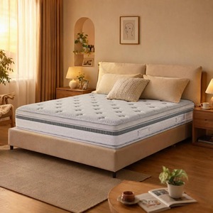 Matelas à ressorts ensachés pleine grandeur de qualité hôtelière, option tissu ignifuge, construction durable pour chambre à coucher et maison - Product Image 2