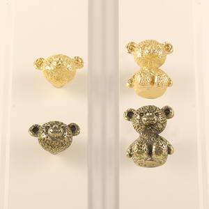 Manija de puerta de latón, manija de gabinete de oso creativa, accesorios para muebles, decoraciones para sala de estar y dormitorio - Product Image 5