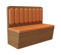 Meubles de restaurant de restauration rapide au design moderne personnalisable Ensembles de banquettes canapés en bois Offre Spéciale avec table et sièges de salle à manger