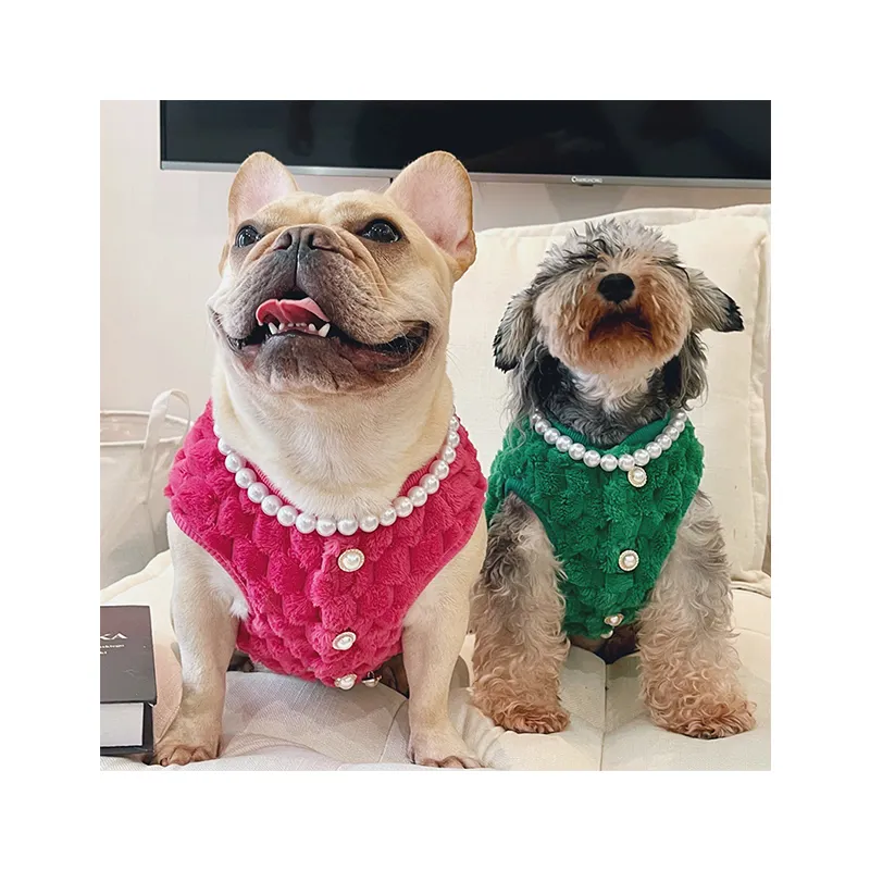 Venda quente Moda Luxo Pérola Dog Jóias Gargantilha Colar Bonito Elegante Animais Cães Coleira