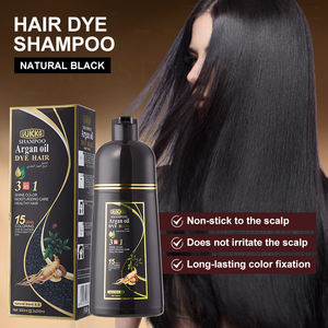 Shampoo UUKKG pour <span class=keywords><strong>cheveux</strong></span> blancs et gris, crème colorante noire, sans ammoniaque, ne colle pas à la peau ni au cuir chevelu, shampooing colorant pour <span class=keywords><strong>cheveux</strong></span> noirs - Product Image 1