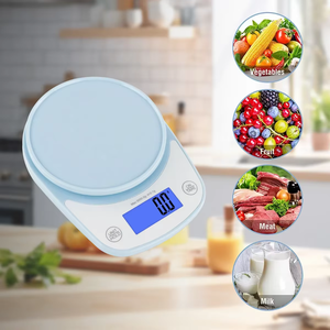 सस्ते इलेक्ट्रॉनिक डिजिटल प्लास्टिक 5 किलो रसोई के पैमाने पर 5 किलो रसोई का पैमाना - Product Image 5