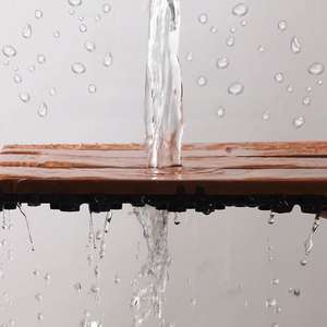 พื้นระเบียง WPC ลายไม้เฉียงสีน้ำตาลเข้ม ขนาด 30*30*2.3 ซม. สำหรับกลางแจ้ง ราคาแผ่นพื้นไม้เทียมสำหรับระเบียง - Product Image 5